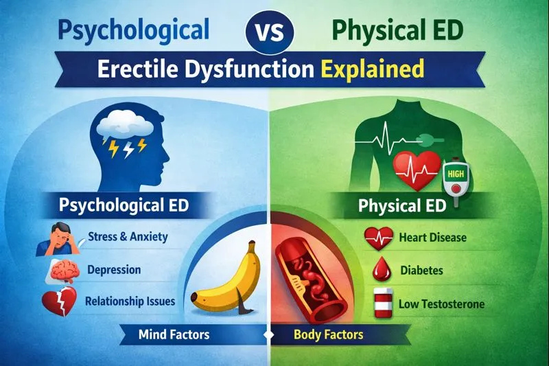 Psychological vs Physical Erectile Dysfunction