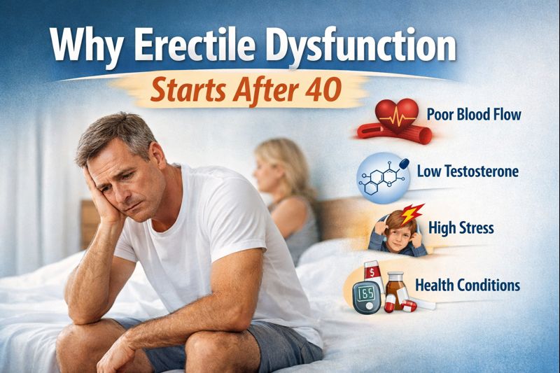Why Erectile Dysfunction Starts After 40